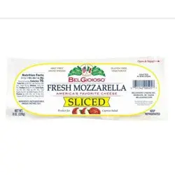 BelGioioso Fresh Mozzarella Sliced Cheese - 8oz