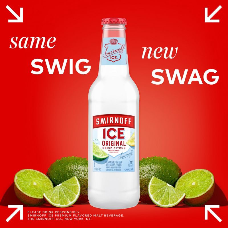 slide 3 of 10, Smirnoff Ice Original - 6pk/11.2 fl oz Bottles, 6 ct; 11.2 fl oz