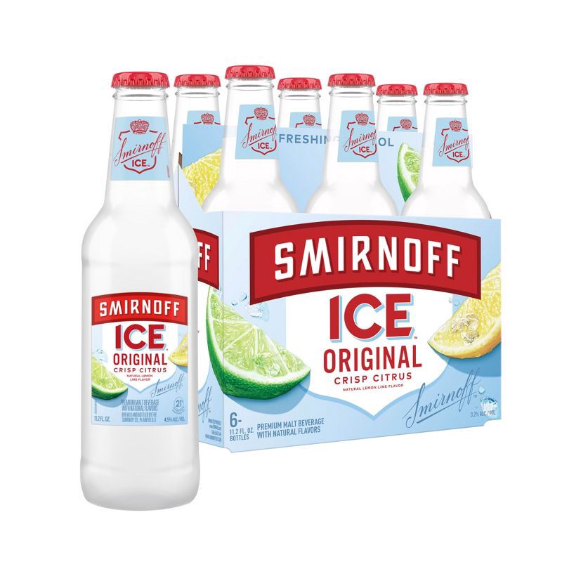 slide 1 of 10, Smirnoff Ice Original - 6pk/11.2 fl oz Bottles, 6 ct; 11.2 fl oz