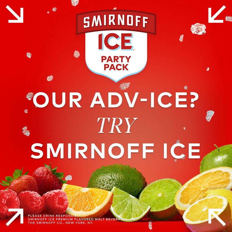 slide 5 of 9, Smirnoff Ice Party Pack - 12pk/11.2 fl oz Bottles, 12 ct, 11.2 fl oz