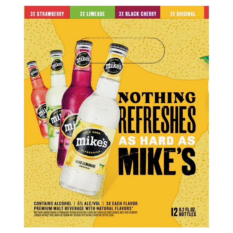 slide 13 of 21, Mike's Hard Lemonade Variety Party Pack - 12pk/12 fl oz Bottles, 12 ct; 12 fl oz