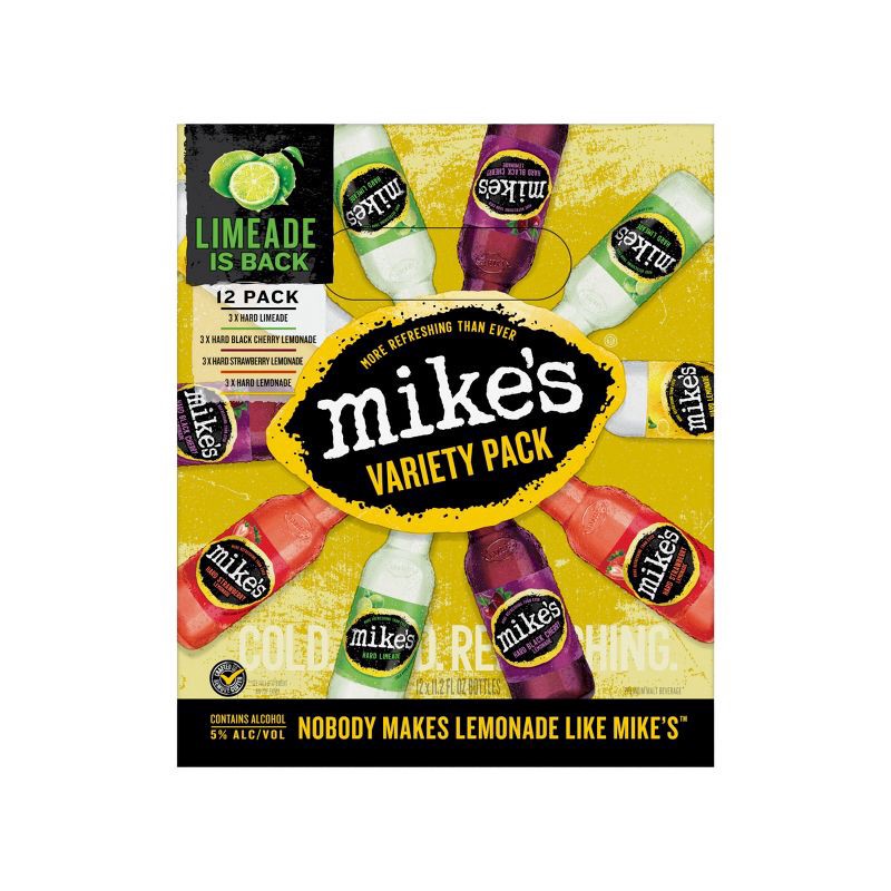 slide 17 of 21, Mike's Hard Lemonade Variety Party Pack - 12pk/12 fl oz Bottles, 12 ct; 12 fl oz