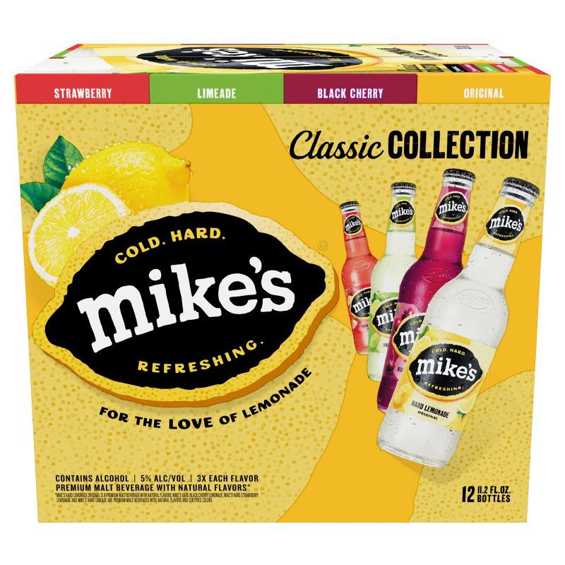 slide 8 of 21, Mike's Hard Lemonade Variety Party Pack - 12pk/12 fl oz Bottles, 12 ct; 12 fl oz