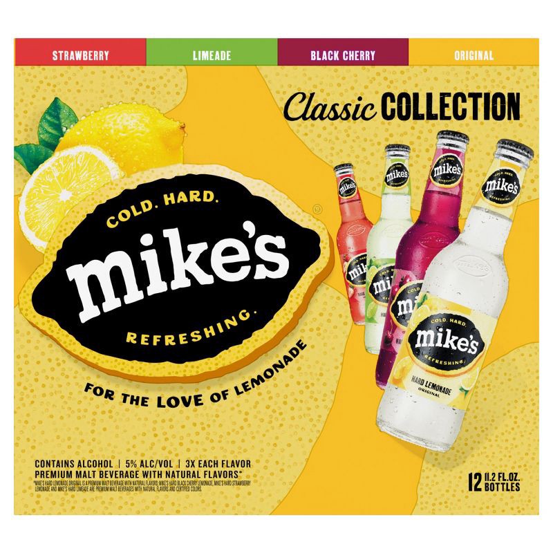 slide 11 of 21, Mike's Hard Lemonade Variety Party Pack - 12pk/12 fl oz Bottles, 12 ct; 12 fl oz