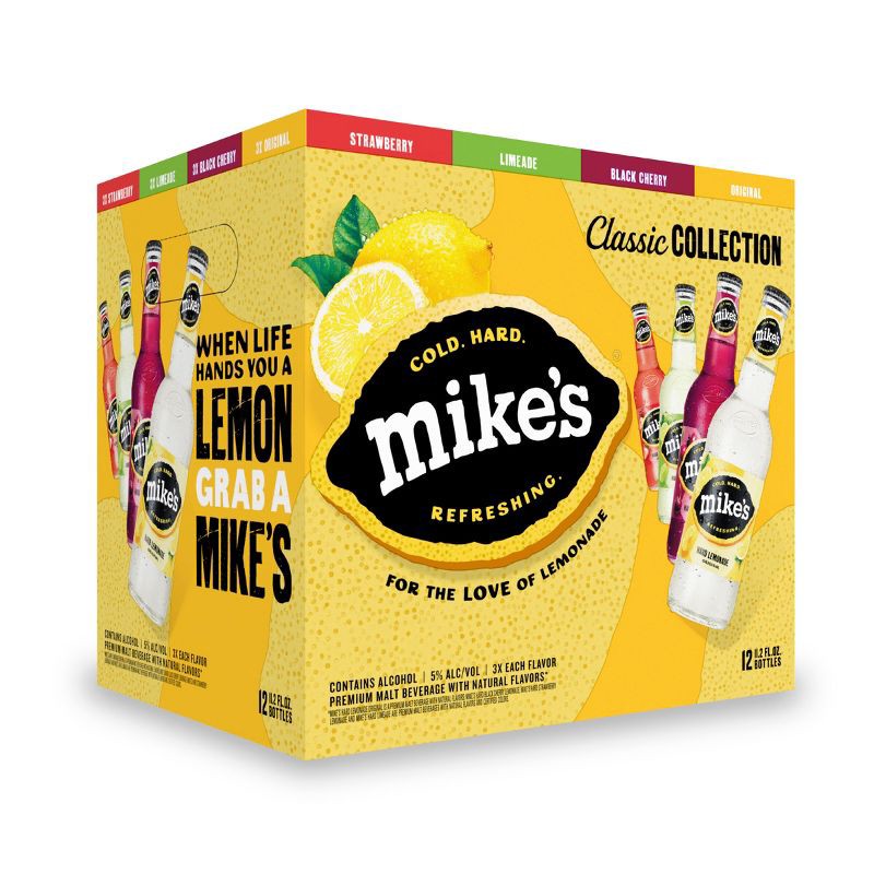 slide 1 of 14, Mike's Hard Lemonade Variety Party Pack - 12pk/12 fl oz Bottles, 12 ct; 12 fl oz