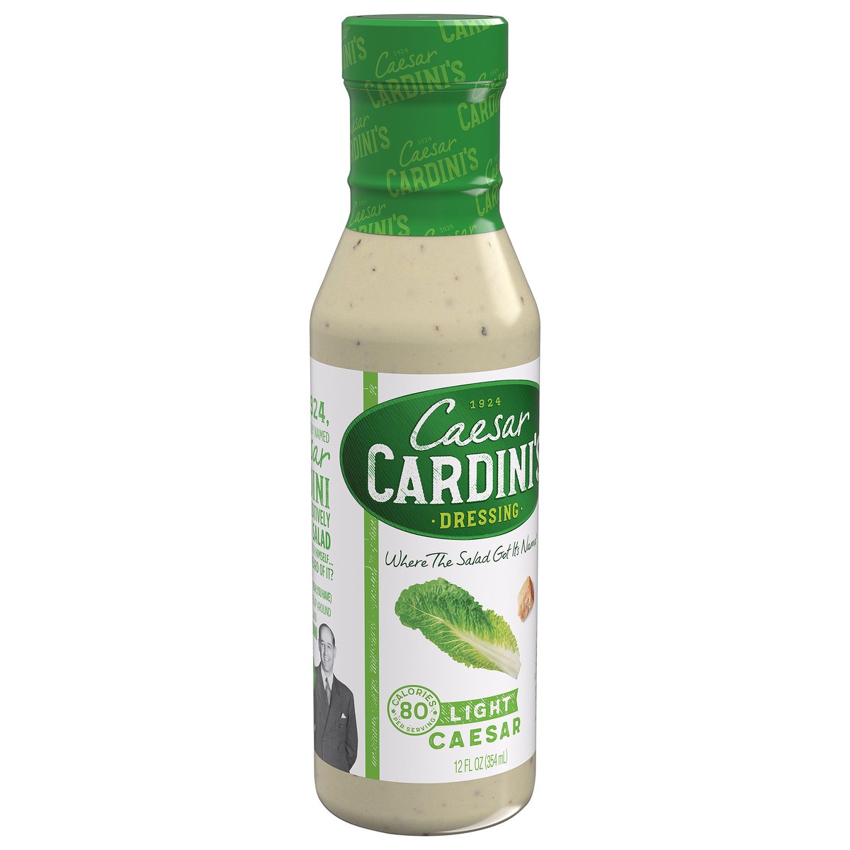 slide 9 of 11, Cardini's Light Caesar Dressing, 12 fl oz