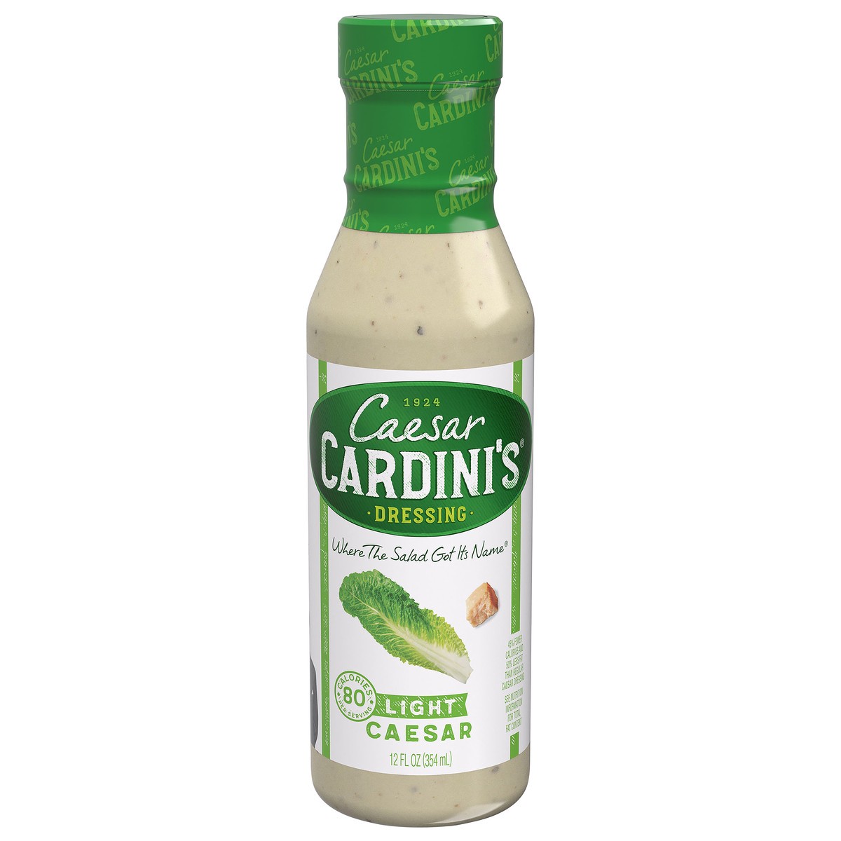 slide 1 of 11, Cardini's Light Caesar Dressing, 12 fl oz