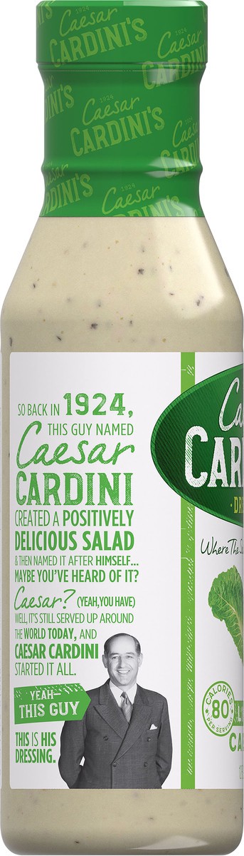 slide 4 of 11, Cardini's Light Caesar Dressing, 12 fl oz