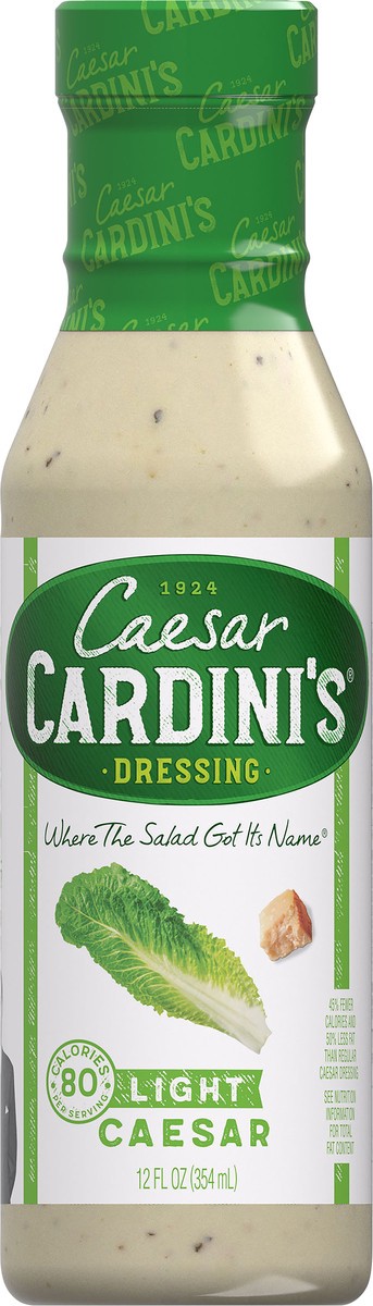 slide 2 of 11, Cardini's Light Caesar Dressing, 12 fl oz