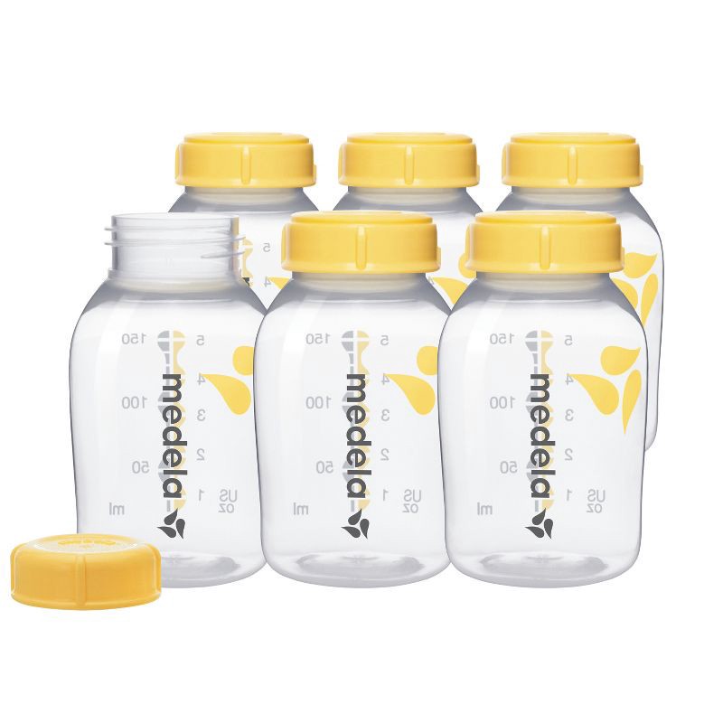 slide 1 of 7, Medela Breast Milk Collection and Storage Bottles with Solid Lids - 6pk/5oz, 6 ct; 5 oz