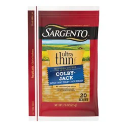 Sargento Ultra Thin Natural Colby-Jack Cheese Slices - 7.6oz/20 slices