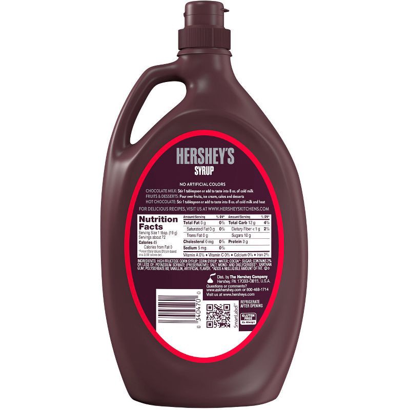 slide 4 of 7, Hershey's Genuine Chocolate Syrup - 48oz, 48 oz