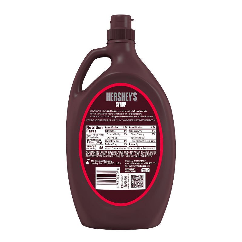 slide 4 of 7, Hershey's Genuine Chocolate Syrup - 48oz, 48 oz