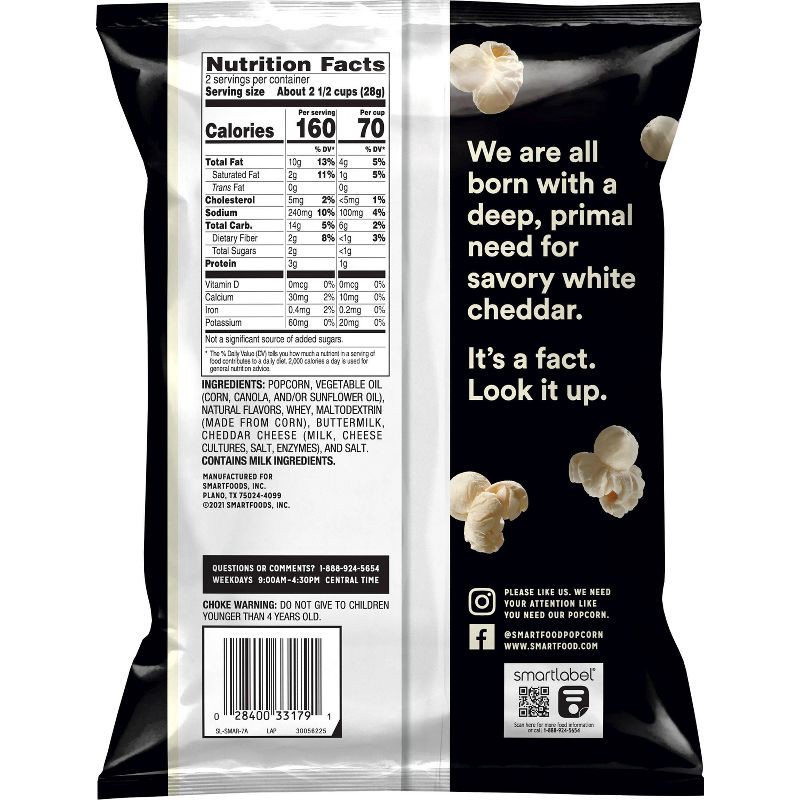 slide 2 of 5, Smartfood White Cheddar Popcorn - 2oz, 2 oz