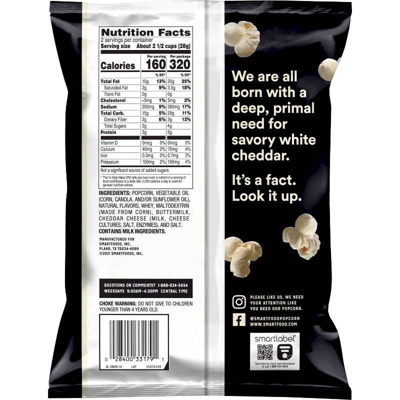 slide 2 of 10, Smartfood White Cheddar Popcorn - 1.875oz, 1.875 oz