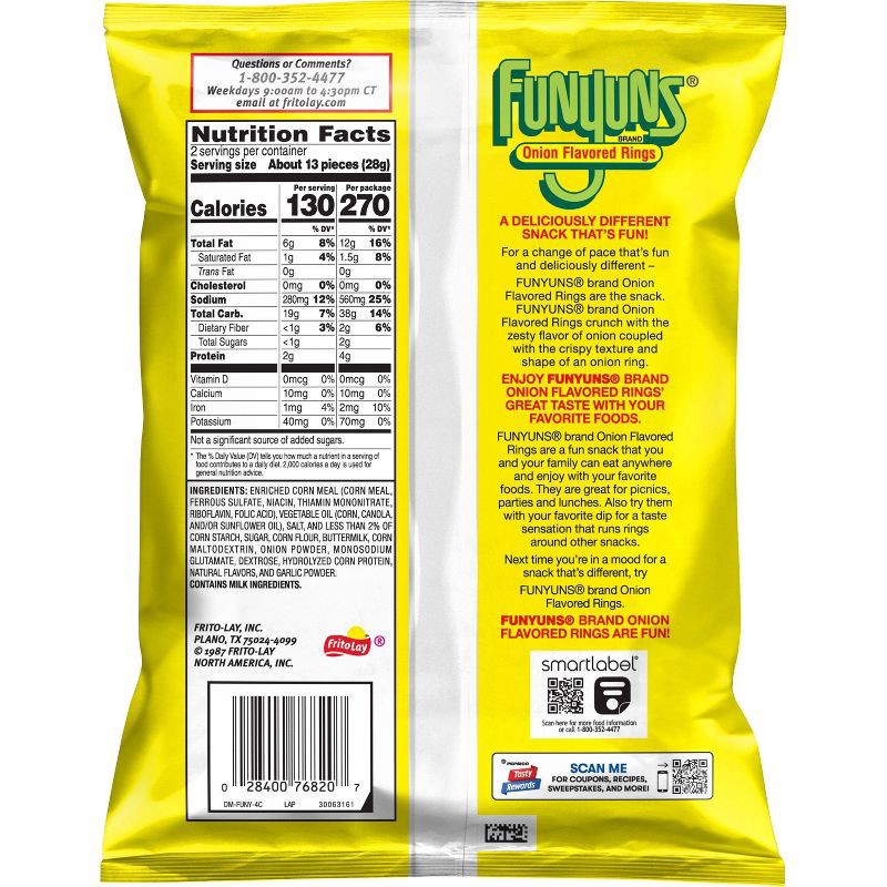slide 2 of 7, Funyuns Onion Flavored Rings - 2oz, 2 oz