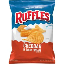 Ruffles Cheddar Sour Cream Potato Chips - 2.25oz