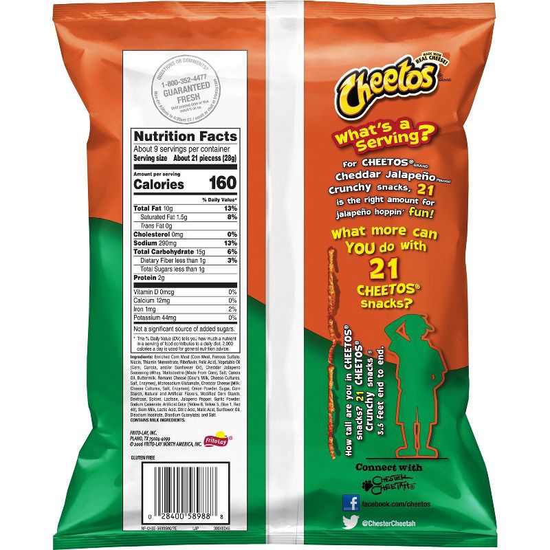 slide 2 of 3, Cheetos Jalapeno Cheddar Snacks - 8.5oz, 8.5 oz