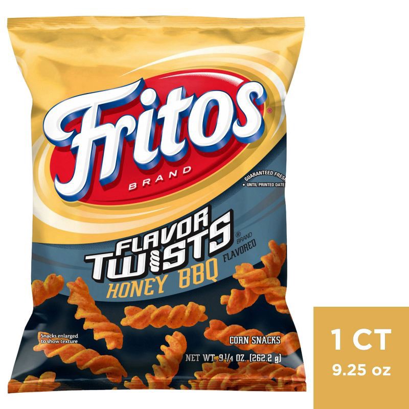 slide 1 of 3, Fritos Honey BBQ Twists Corn Chips - 9.25oz, 9.25 oz