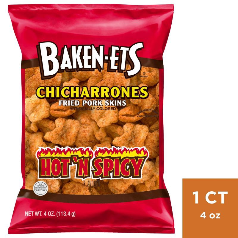 slide 1 of 3, Baken-ets Hot N Spicy Chips 3oz, 3 oz