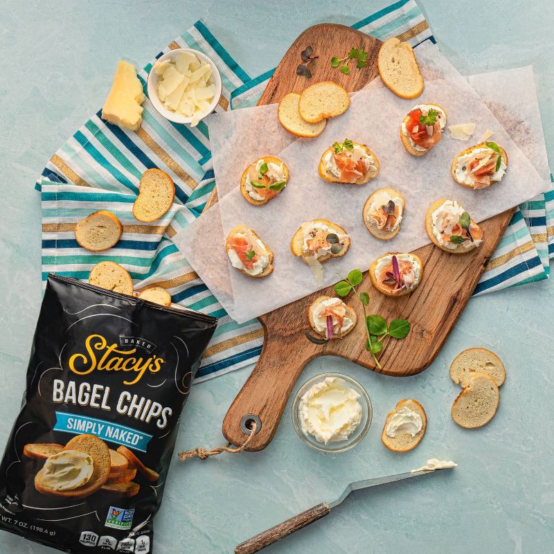 slide 3 of 4, Stacys Stacy's Sea Salt Bagel Chips - 7oz, 7 oz