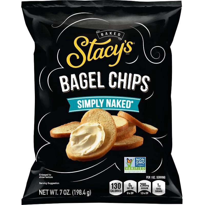 slide 1 of 4, Stacys Stacy's Sea Salt Bagel Chips - 7oz, 7 oz