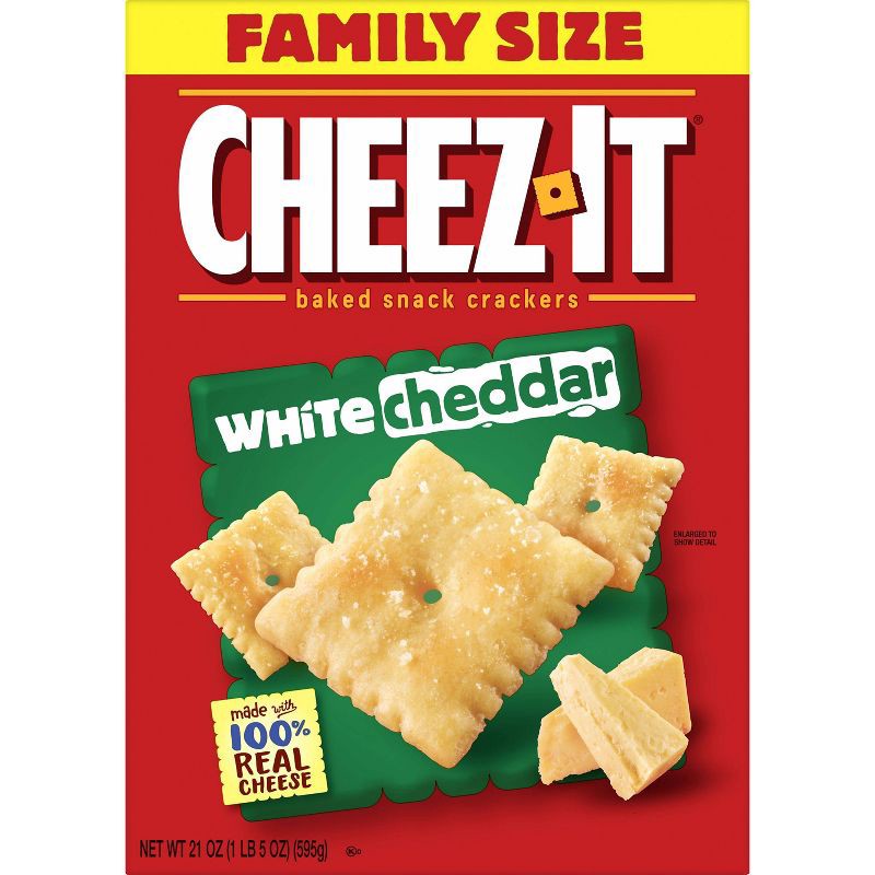 slide 2 of 11, Cheez-It White Cheddar Baked Snack Crackers - 21oz, 21 oz