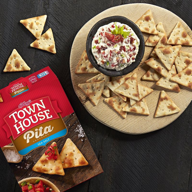 slide 4 of 8, Kellogg's Town House Sea Salt Pita Crackers - 9.5oz, 9.5 oz