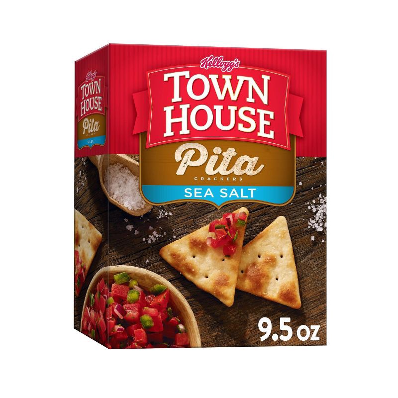 slide 1 of 8, Kellogg's Town House Sea Salt Pita Crackers - 9.5oz, 9.5 oz