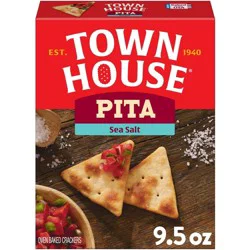 Town House Pita Oven Baked Crackers Sea Salt - 9.5oz