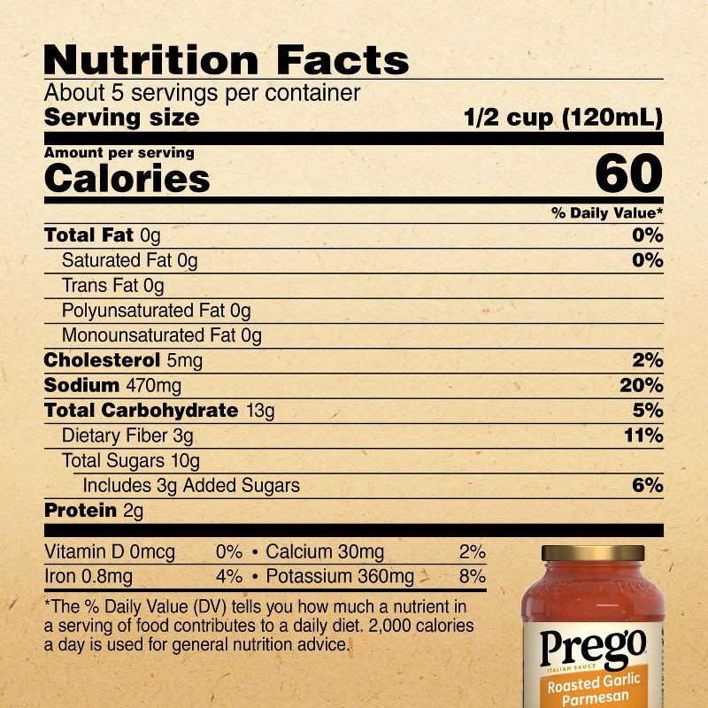 slide 5 of 10, Prego Pasta Sauce Italian Tomato Sauce with Roasted Garlic & Parmesan Cheese - 24oz, 24 oz