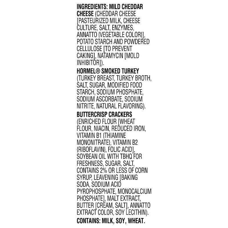 slide 6 of 7, Hormel Gatherings Smoked Turkey, Cheddar Cheese & Crackers Charcuterie Snack Tray - 14oz, 14 oz
