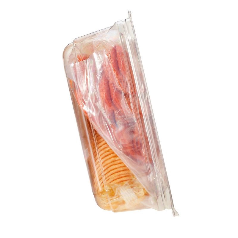 slide 3 of 9, Hormel Gatherings Pepperoni, Cheddar Cheese & Crackers Charcuterie Snack Tray - 14oz, 14 oz