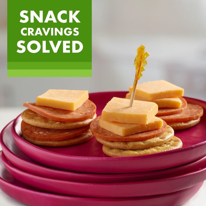 slide 9 of 9, Hormel Gatherings Pepperoni, Cheddar Cheese & Crackers Charcuterie Snack Tray - 14oz, 14 oz