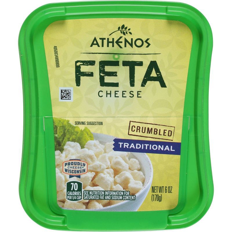 slide 6 of 7, Athenos Traditional Feta Cheese - 6oz, 6 oz