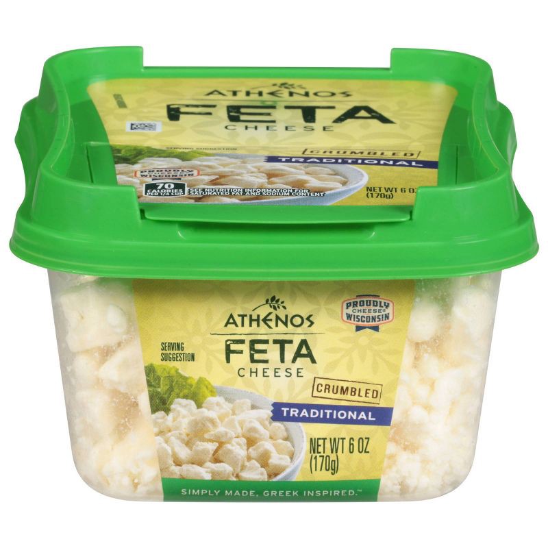 slide 1 of 7, Athenos Traditional Feta Cheese - 6oz, 6 oz