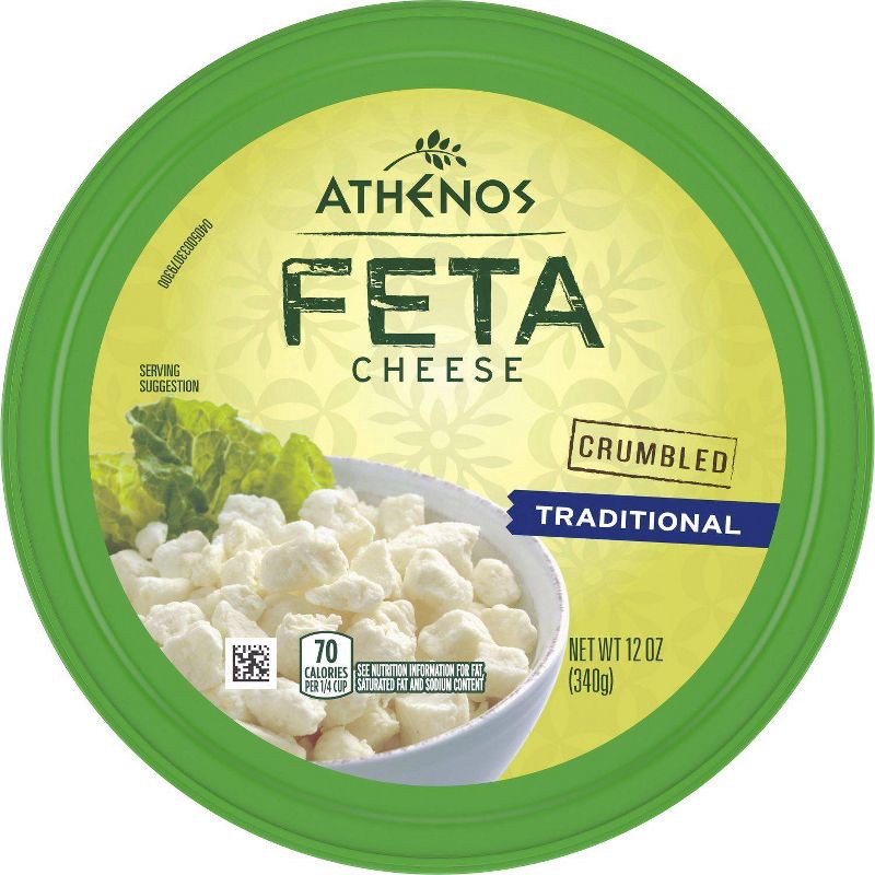slide 8 of 8, Athenos Traditional Feta Cheese - 12oz, 12 oz