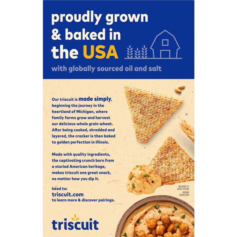 slide 9 of 14, Triscuit Thin Crisps Whole Grain Wheat Vegan Crackers - 7.1oz, 7.1 oz