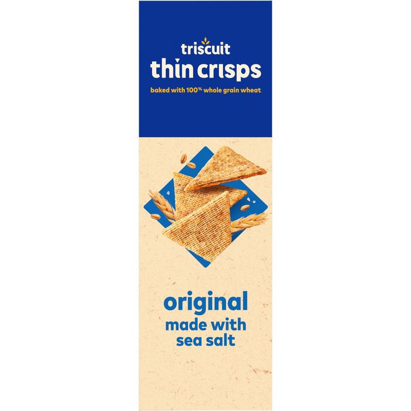 slide 2 of 14, Triscuit Thin Crisps Original Whole Grain Vegan Wheat Crackers - 7.1oz, 7.1 oz