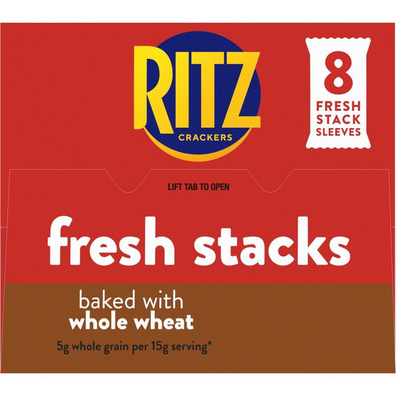 slide 17 of 18, Ritz Whole Wheat Crackers - Fresh Stacks - 11.6oz, 11.6 oz