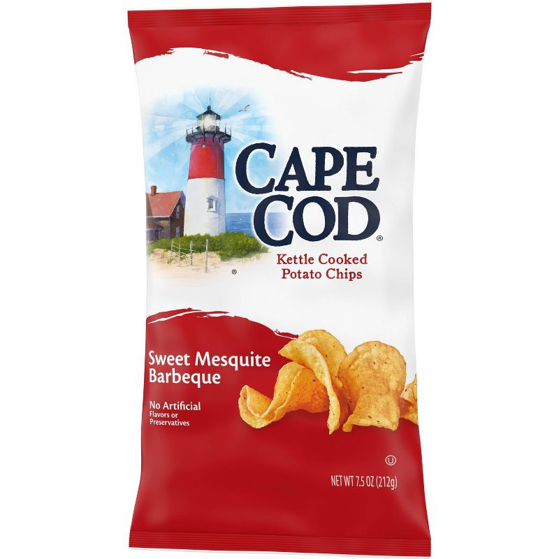 slide 5 of 9, Cape Cod Potato Chips Sweet Mesquite Barbeque Kettle Chips - 7.5oz, 7.5 oz