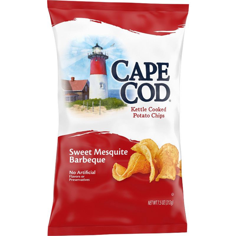 slide 6 of 8, Cape Cod Potato Chips Sweet Mesquite Barbeque Kettle Chips - 7.5oz, 7.5 oz