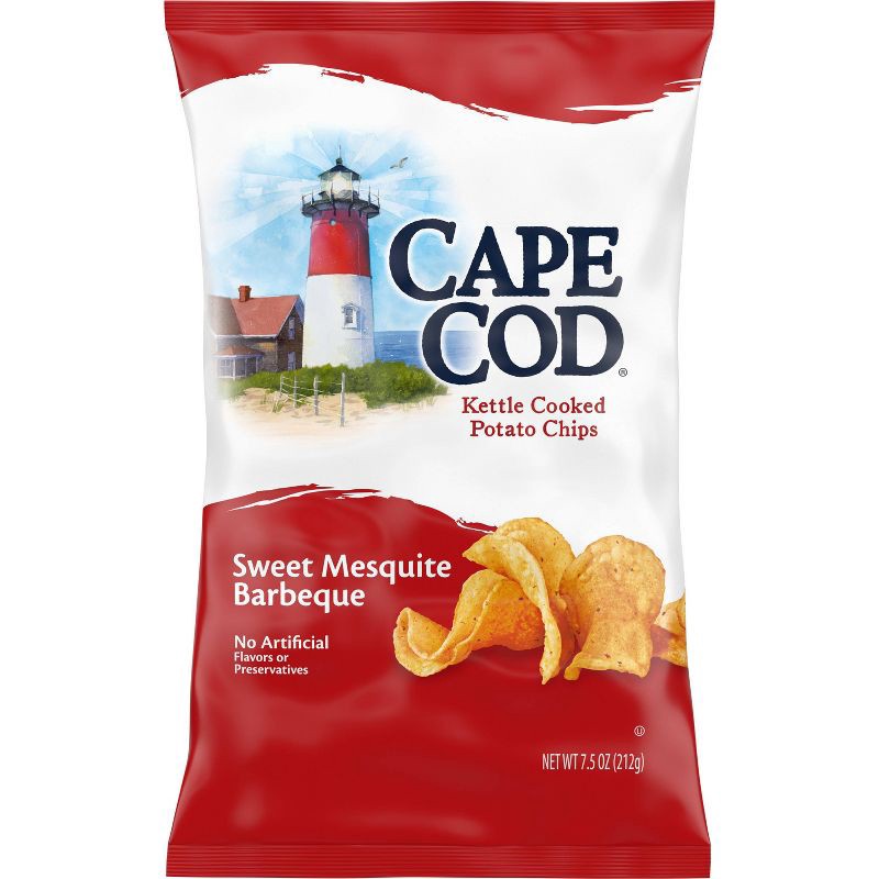 slide 1 of 8, Cape Cod Potato Chips Sweet Mesquite Barbeque Kettle Chips - 7.5oz, 7.5 oz