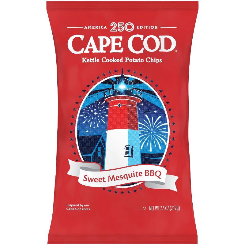 slide 1 of 12, Cape Cod Potato Chips Sweet Mesquite Barbeque Kettle Chips - 7.5oz, 7.5 oz