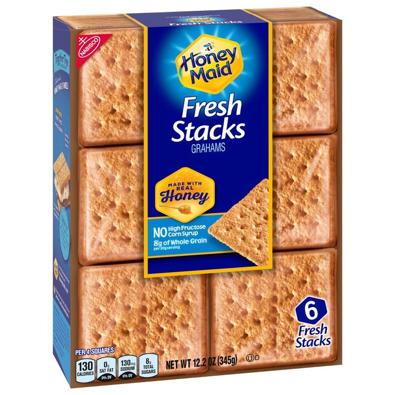 slide 2 of 9, Honey Maid Fresh Stacks Honey Graham Crackers - 12.2oz/6ct, 12.2 oz, 6 ct