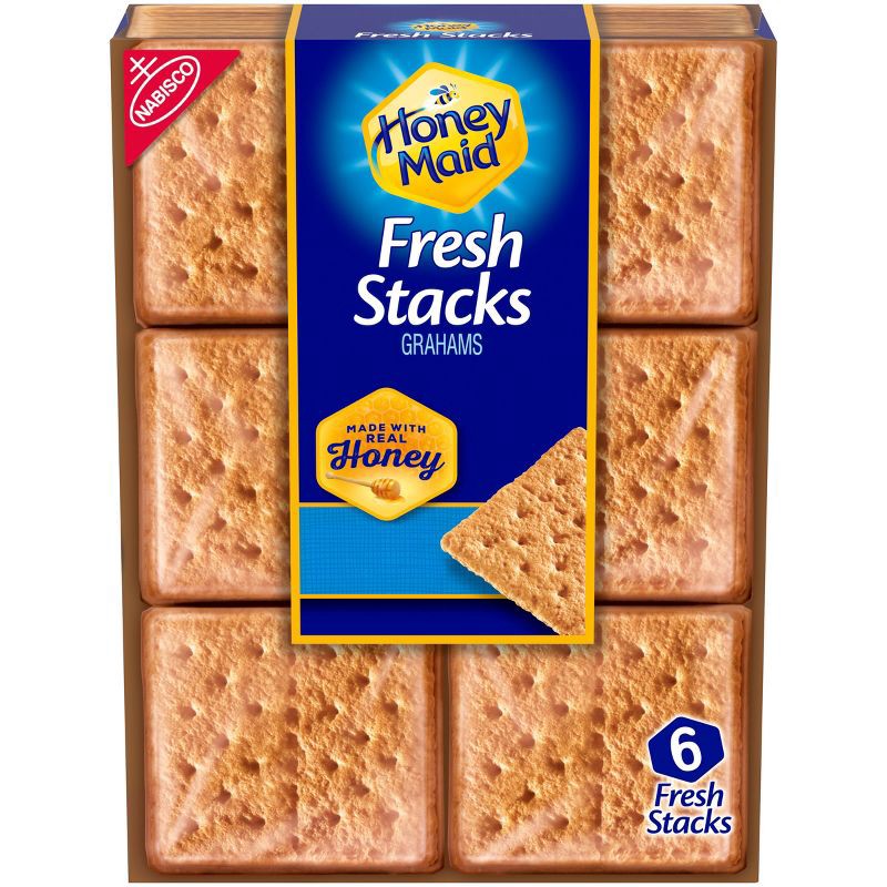 slide 1 of 9, Honey Maid Fresh Stacks Honey Graham Crackers - 12.2oz/6ct, 12.2 oz, 6 ct