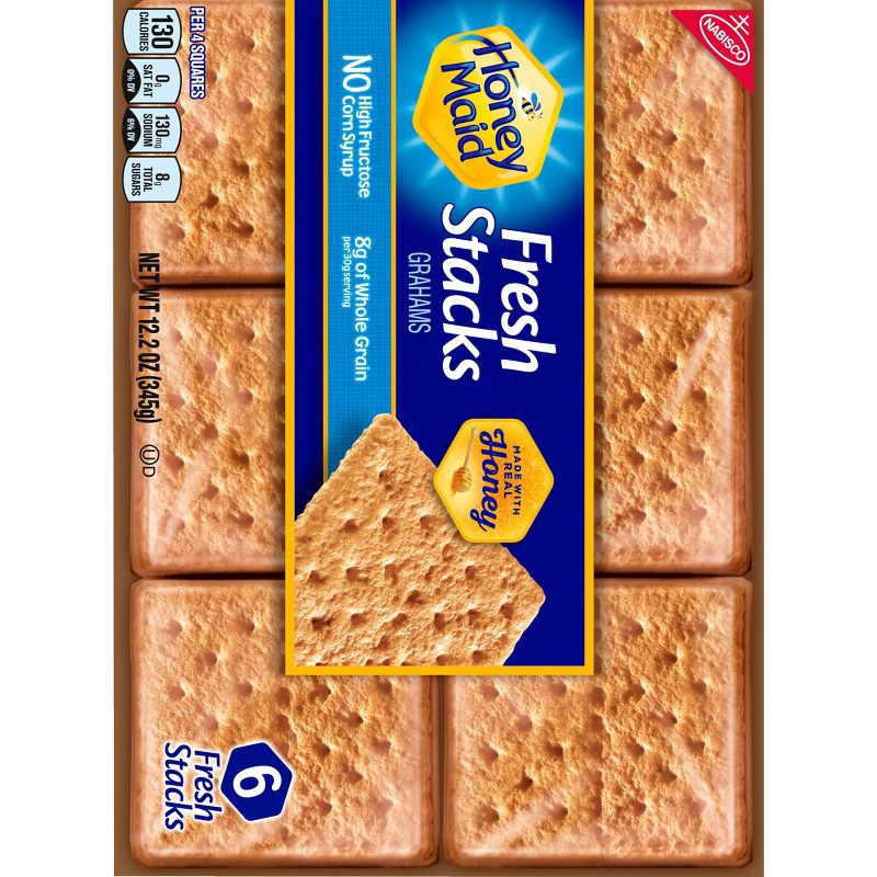 slide 4 of 13, Honey Maid Fresh Stacks Graham Crackers Travel Snacks - 12.2oz/6ct, 12.2 oz, 6 ct