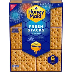 Honey Maid Fresh Stacks Graham Crackers Travel Snacks - 12.2oz/6ct