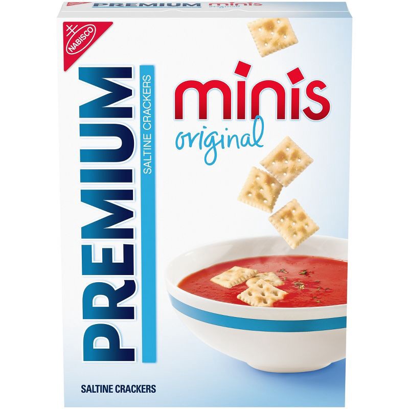 slide 1 of 14, Premium Original Mini Saltine Crackers Lunch Snacks - 11oz, 11 oz