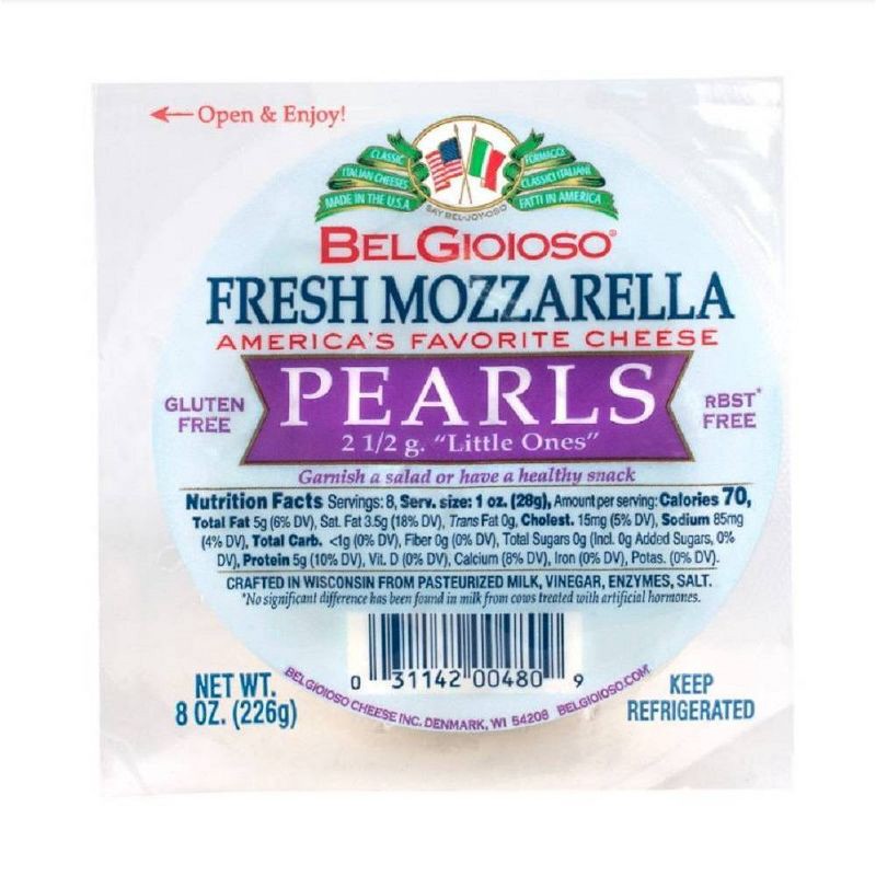 slide 1 of 5, BelGioioso Fresh Mozzarella Pearl Cheese - 8oz, 8 oz